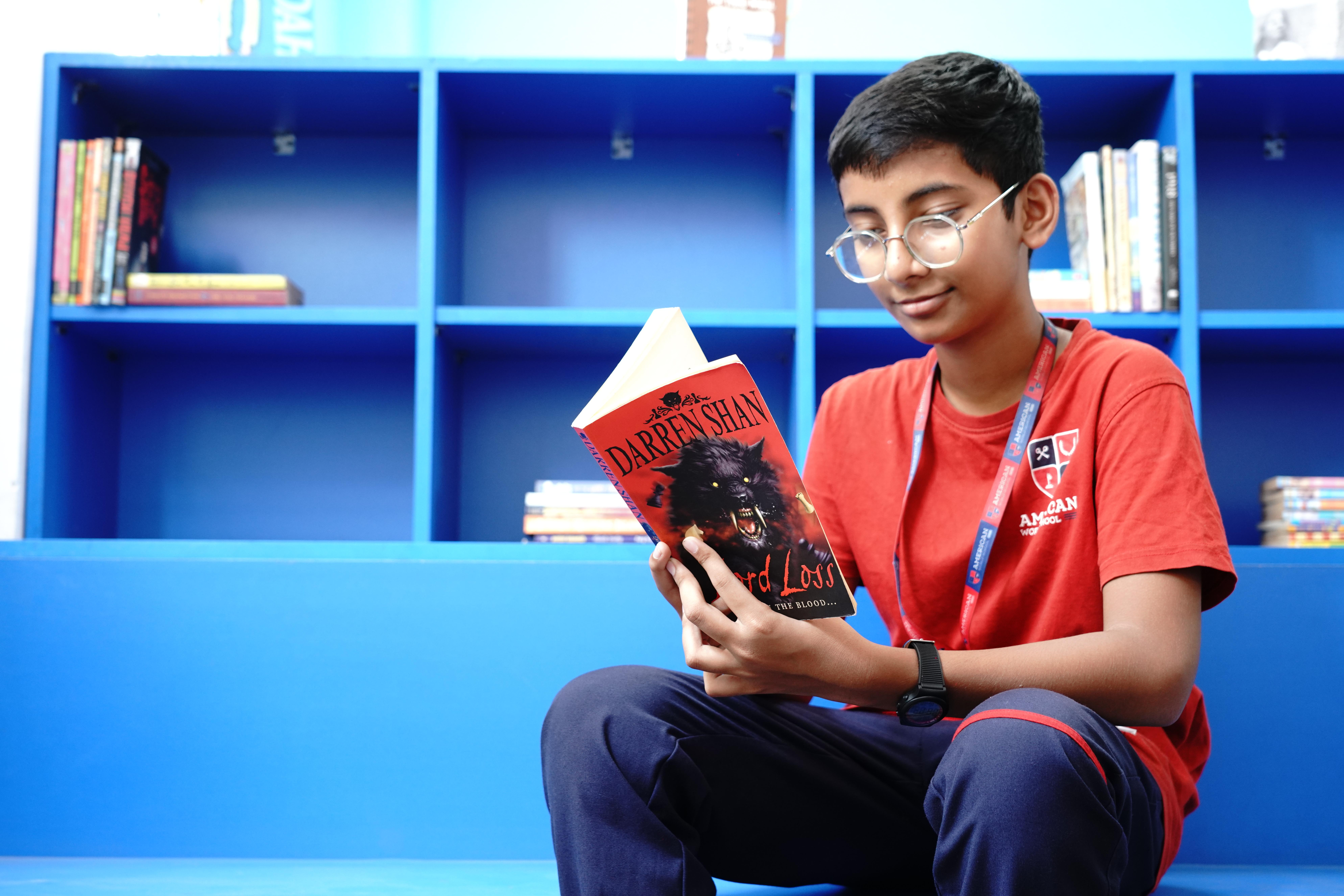 AWS student reading